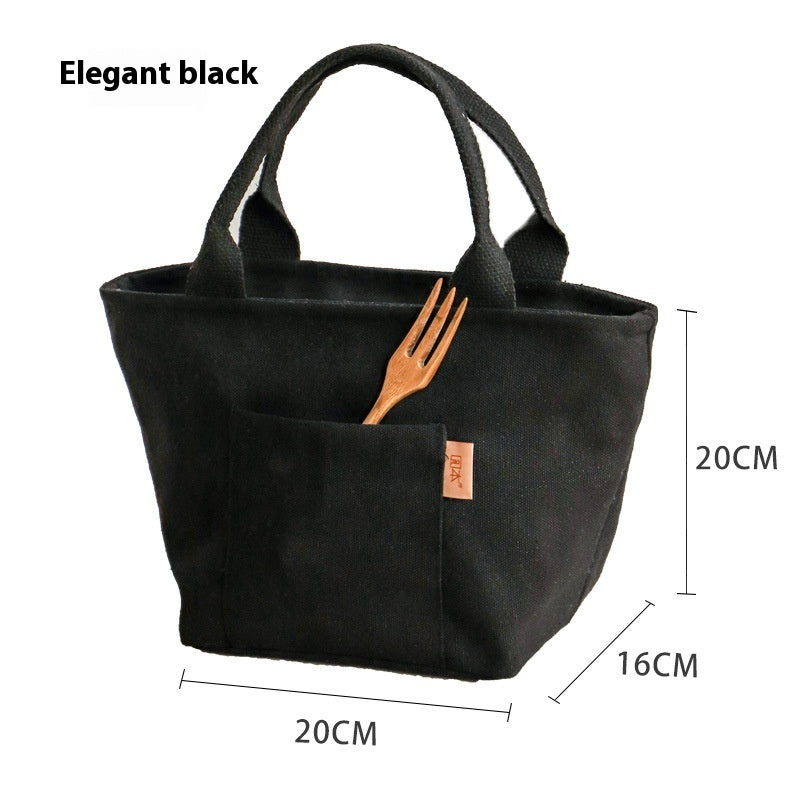 Thick Aluminum Foil Canvas Student Office Worker Lunch Bag