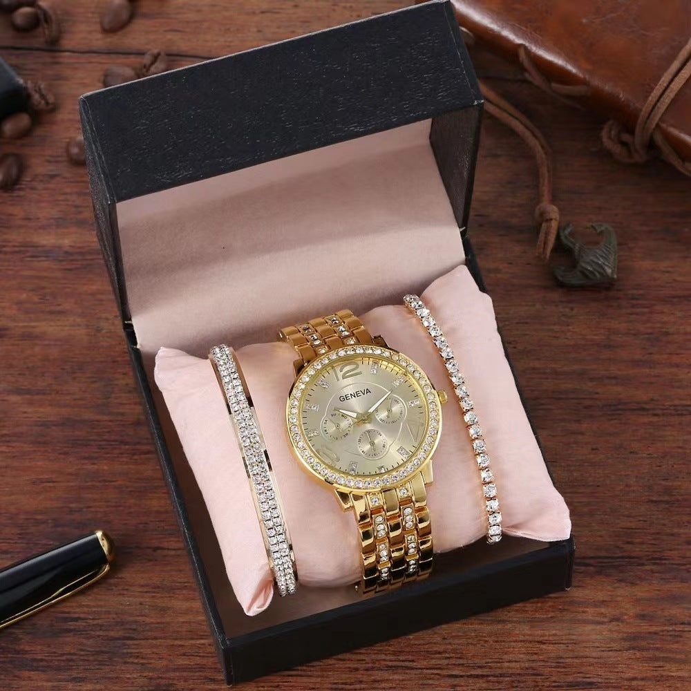 Unisex Three-piece Bracelet Watch