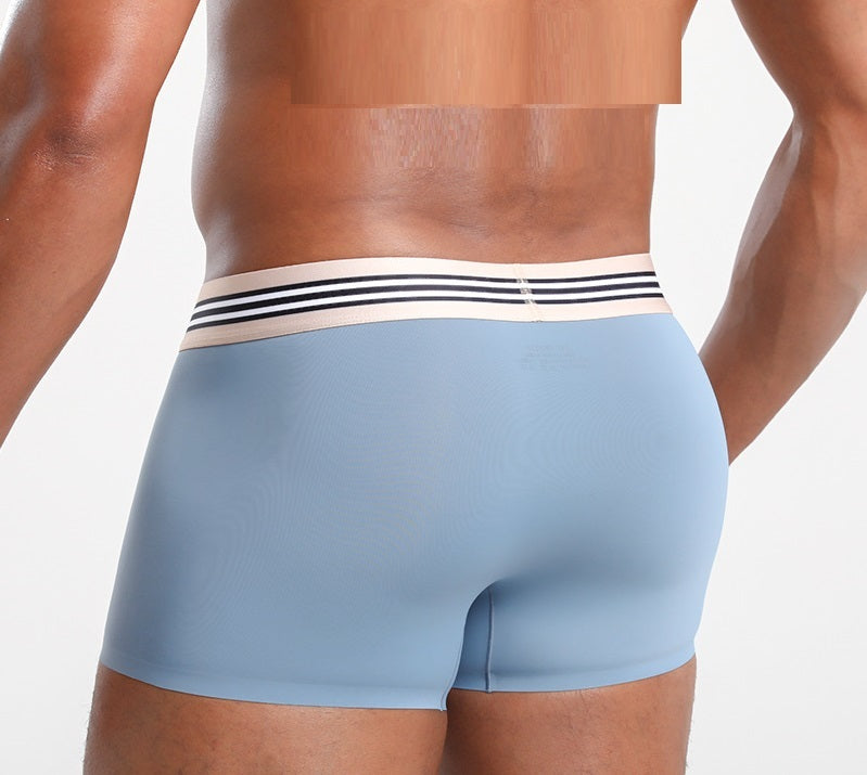 Summer Antibacterial Breathable Mid-waist Boxers Men