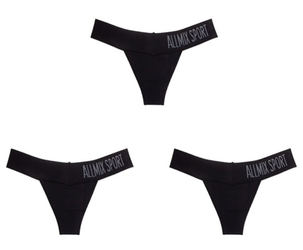 UMI King Letter Sports Traceless Deep V Wide Waist T-pants Women Sexy Hot Underwear Fitness Seamless Low Waist T-pants