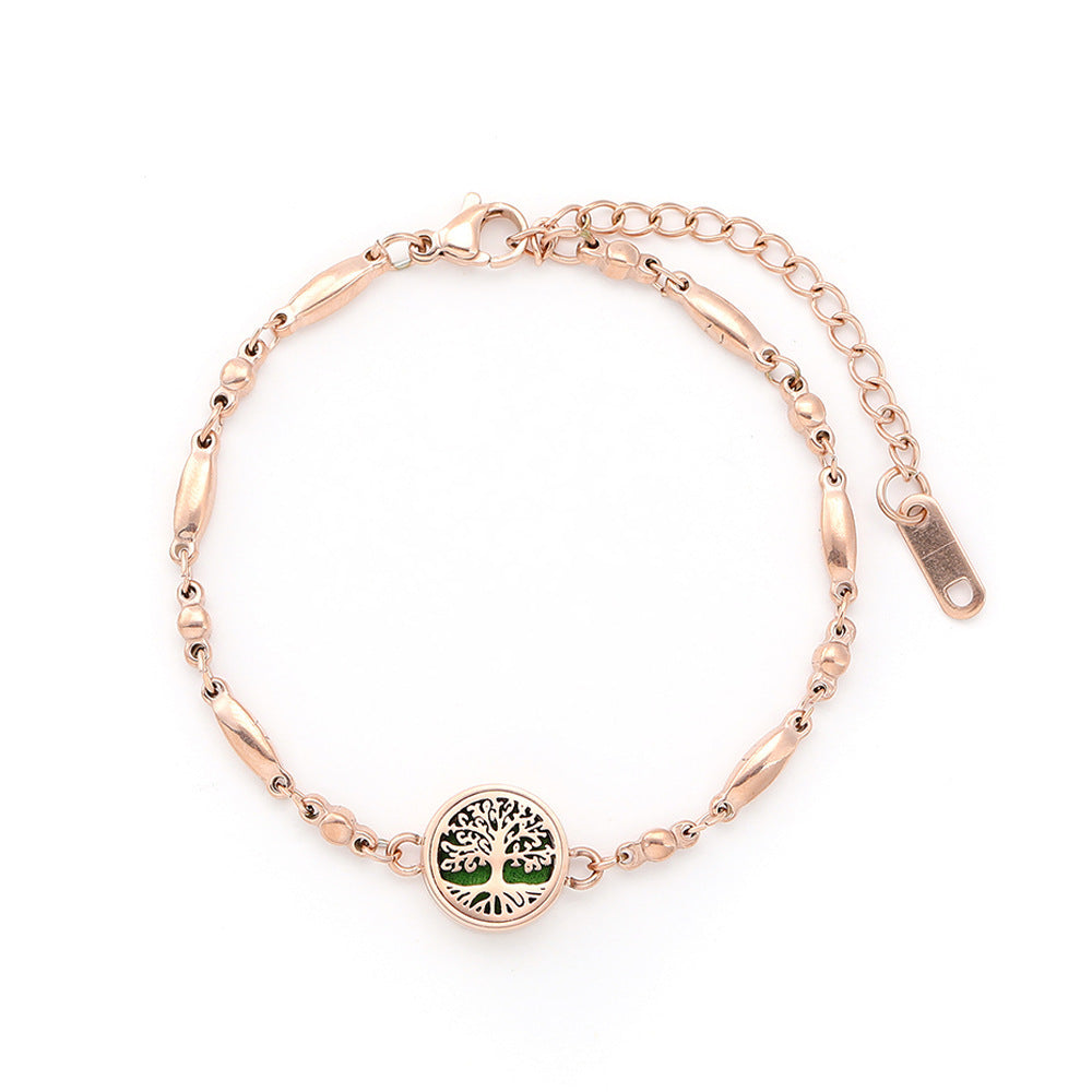 Aromatherapy Bracelet Hollow Lucky Tree Yoga