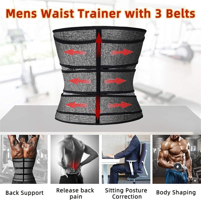 Shapewear Men's Sports Fitness Waist Belt Corset Slimming Belt