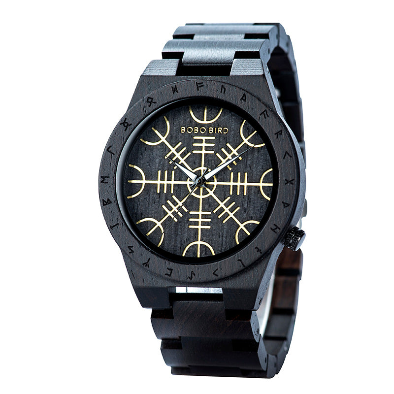 Symbol pointer quartz men's watch