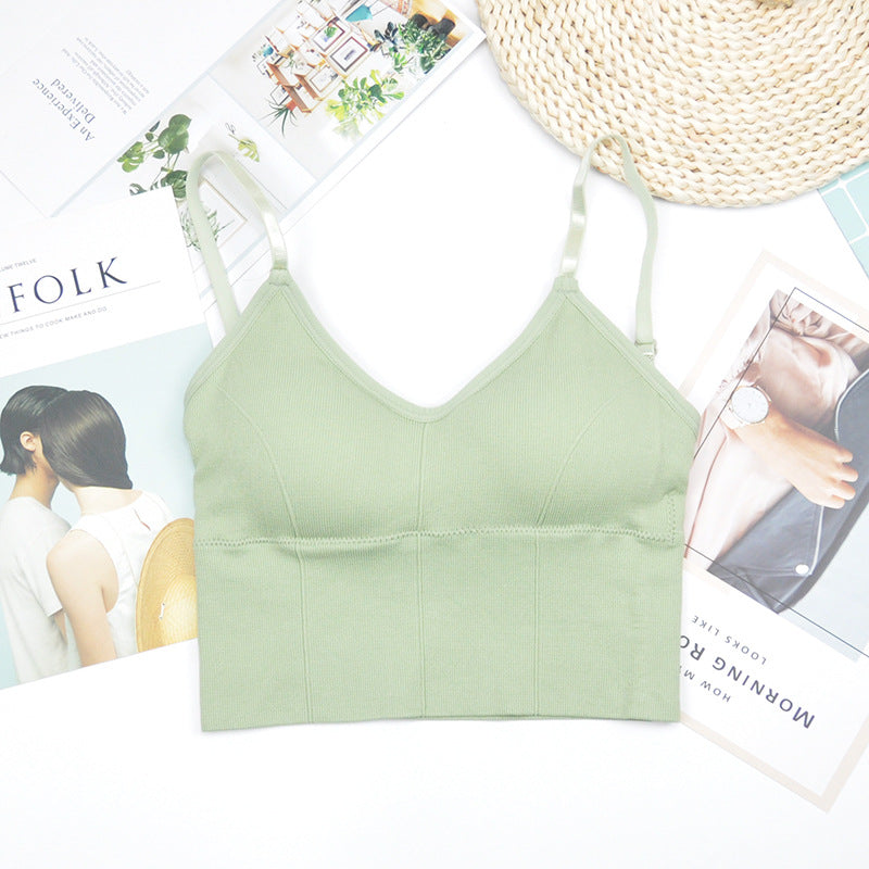 Beauty Back Sexy Large U Seamless Tube Top Without Steel Ring Sports Vest Camisole Tube Top Underwear For Women