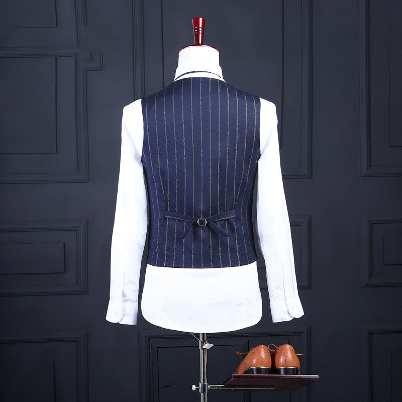Korean Striped Business Casual Professional Suit