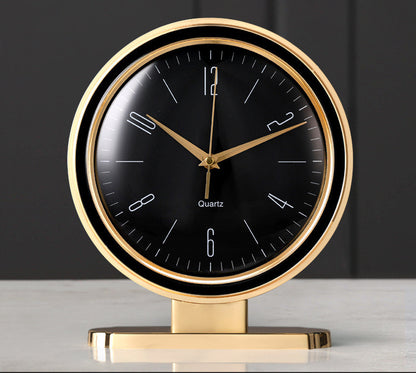 Leather Creative Placement Home Fashion Desk Clock