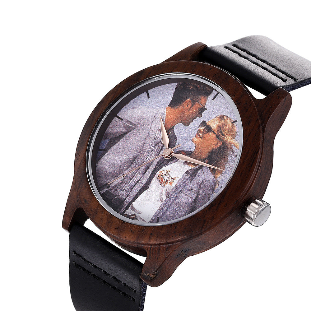 New Cross-Border Wooden Men'S Commemorative Gift Custom Oem Self-Built Station Watches