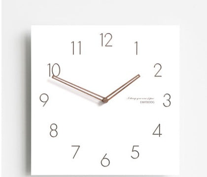 Square Meter Box Wall Clock Living Room Clocks Modern Atmosphere Fashion Personality Household Decorative Wall Watches