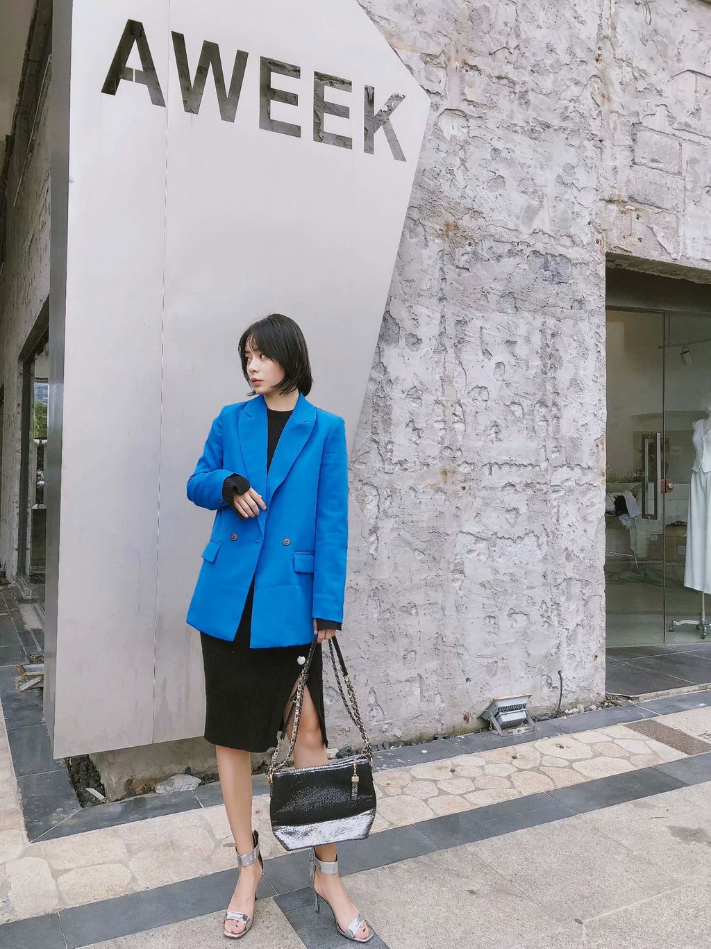 Simple And Loose Double-breasted Suit Jacket Women's Spring And Autumn New Suits