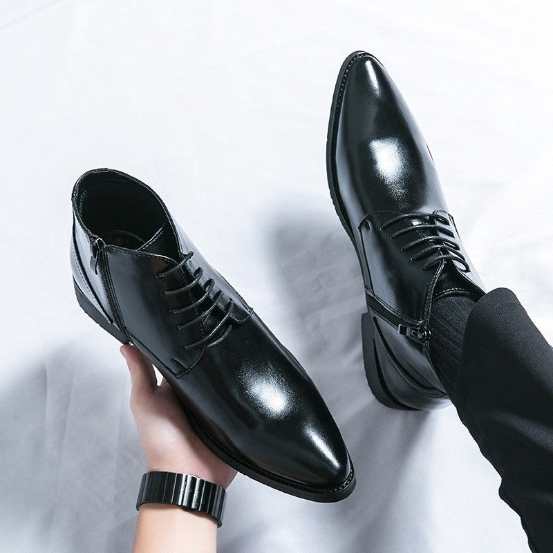 High-Top Pointed Toe Men's Boots Fashion Trend Martin
