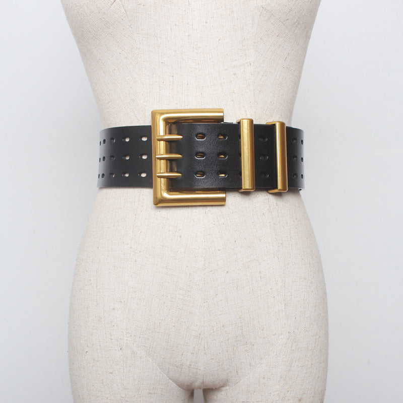 Three-pin buckle belt