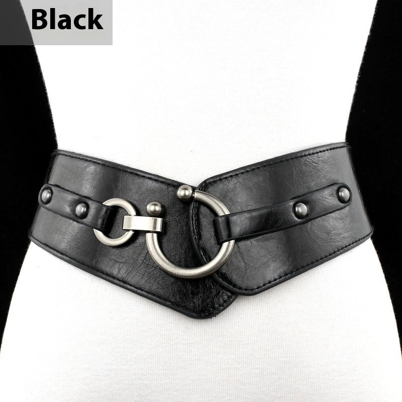 Simple All-match Women's Width Elastic Belt