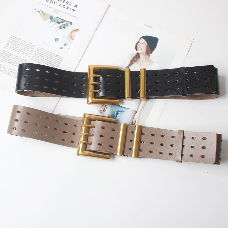 Three-pin buckle belt
