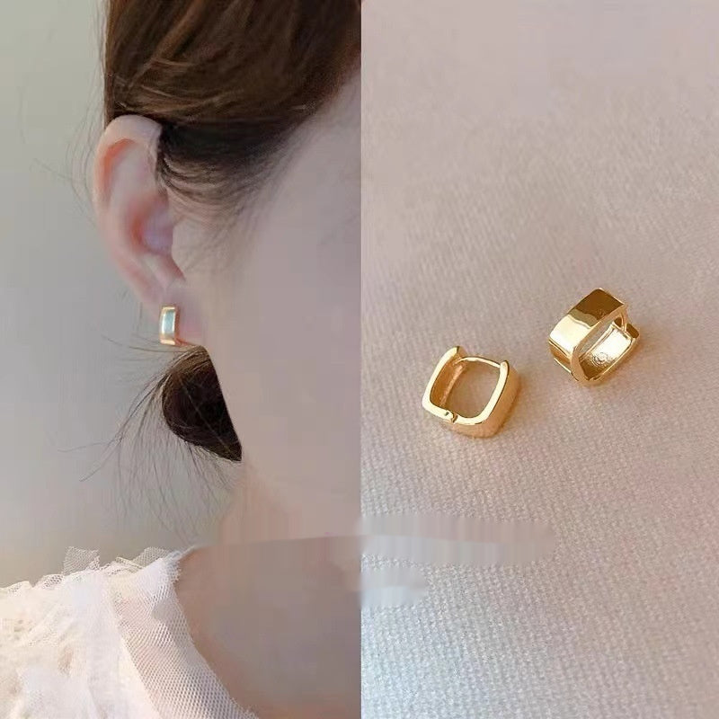 New Niche Design Simple Geometric U-shaped Earrings Women