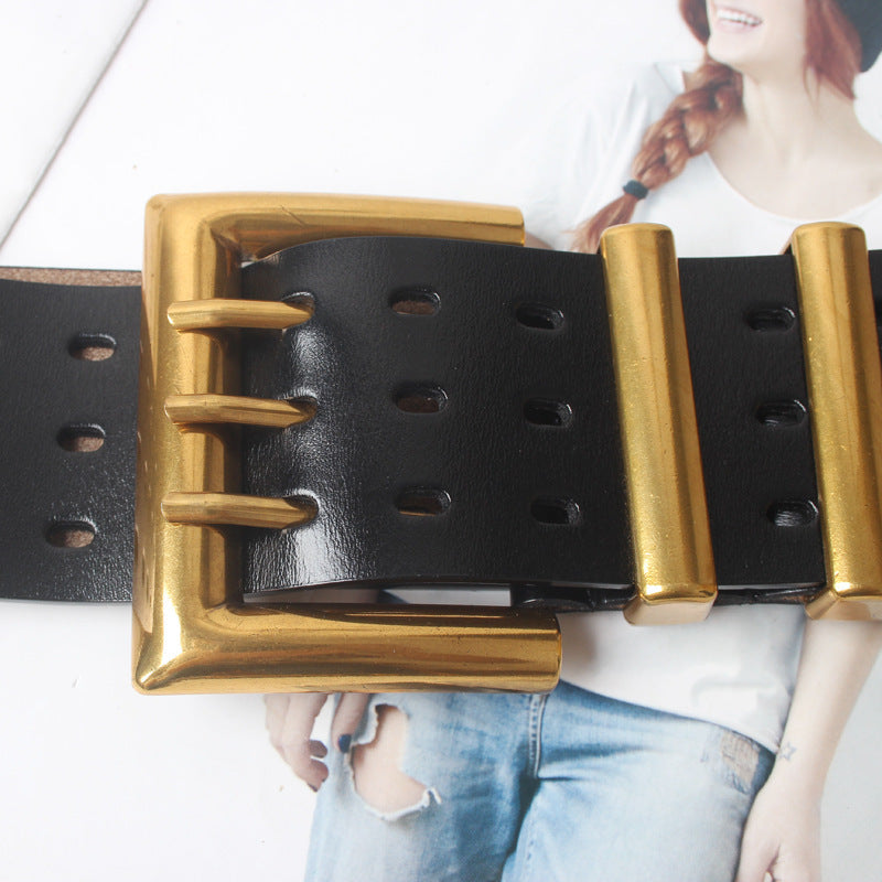 Three-pin buckle belt