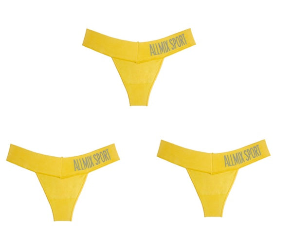 UMI King Letter Sports Traceless Deep V Wide Waist T-pants Women Sexy Hot Underwear Fitness Seamless Low Waist T-pants