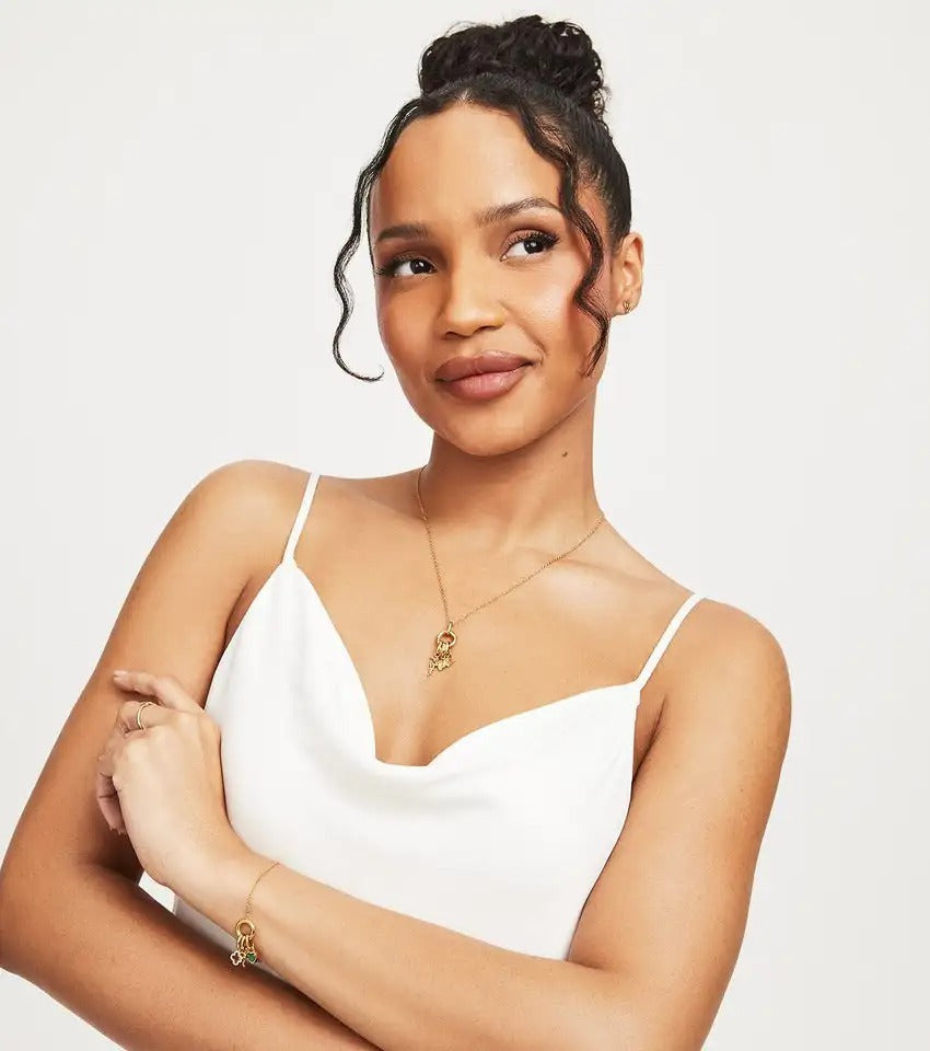 High Quality Custom Initial Heart Birthstone Necklace Stainless Steel Personalized Name Ladies Pendant Birthday Gift