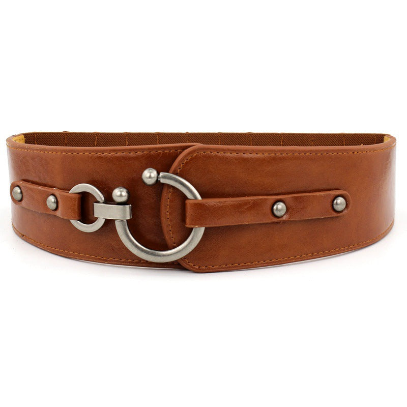 Simple All-match Women's Width Elastic Belt