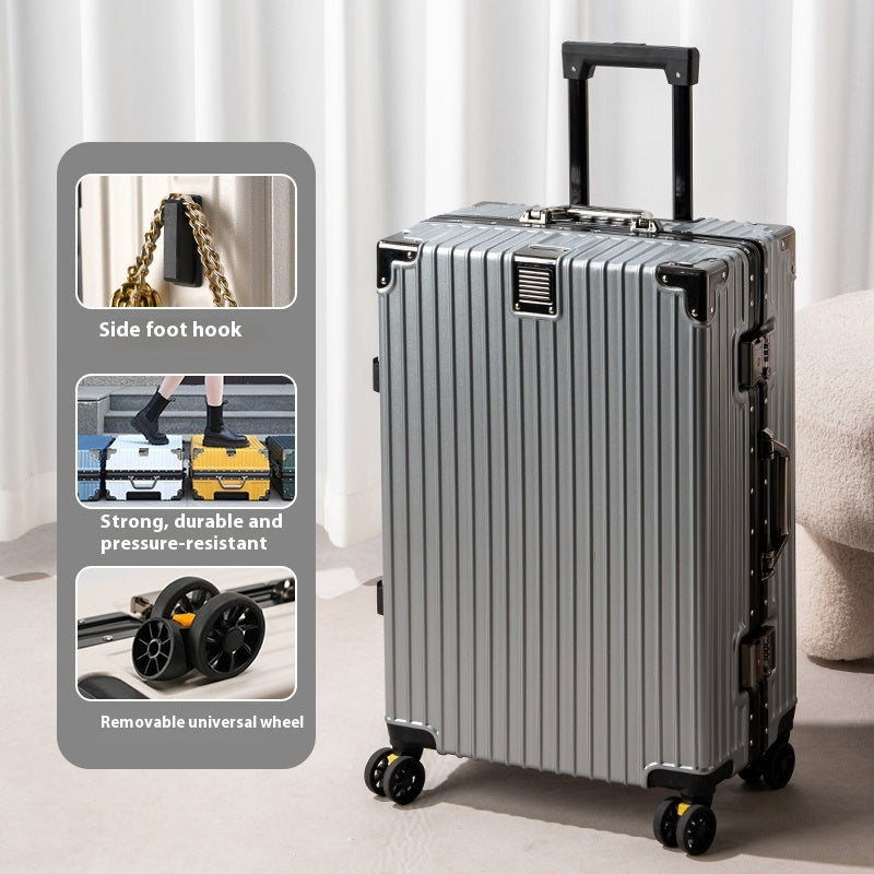 Suitcase Large Capacity Aluminium Frame Luggage