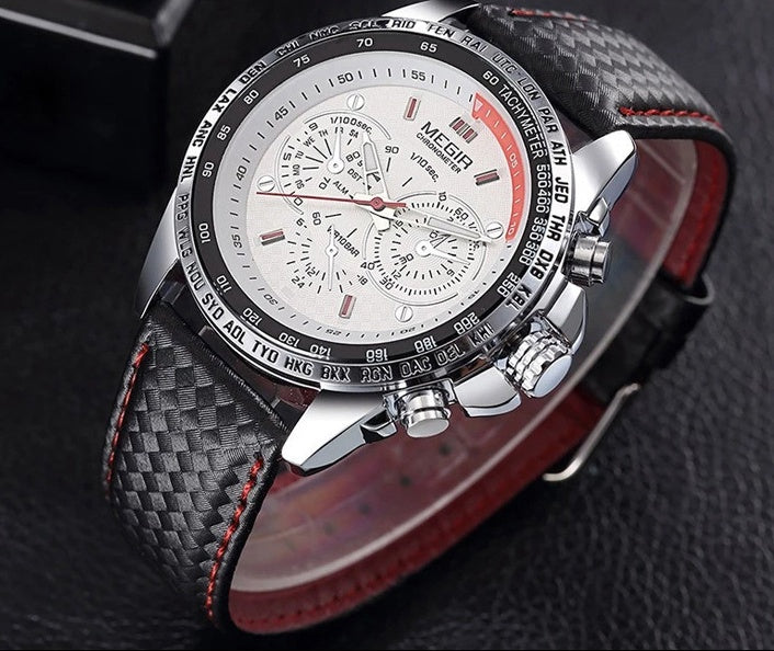 Cheap Wholesale Original 1010 Leather Strap 3ATM Waterproof Quartz Luxury Business Mens Watches