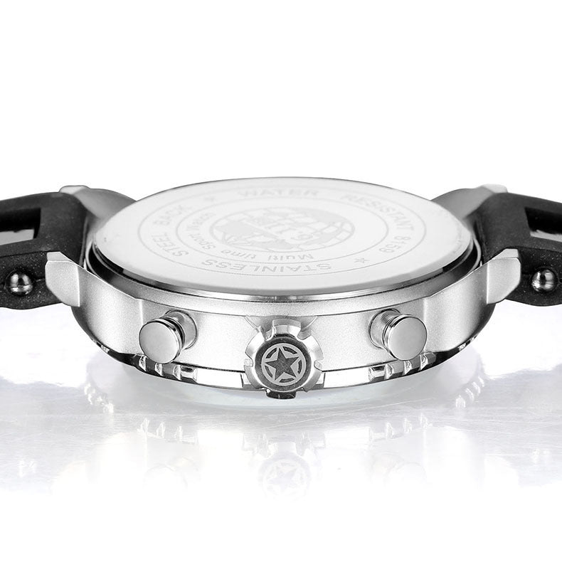 Men's watch with three movements