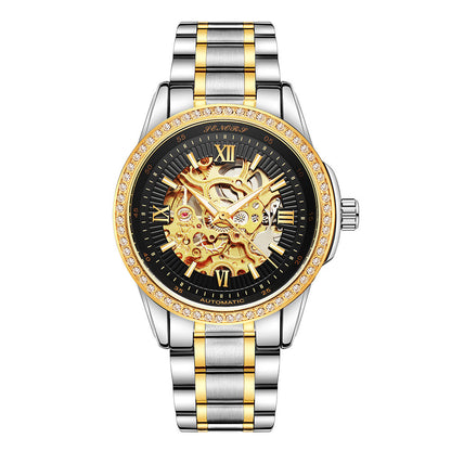 Cross border electricity supplier Senas SN019 hollow automatic mechanical watches, business and leisure waterproof watches for men