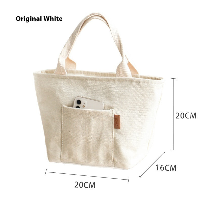 Thick Aluminum Foil Canvas Student Office Worker Lunch Bag