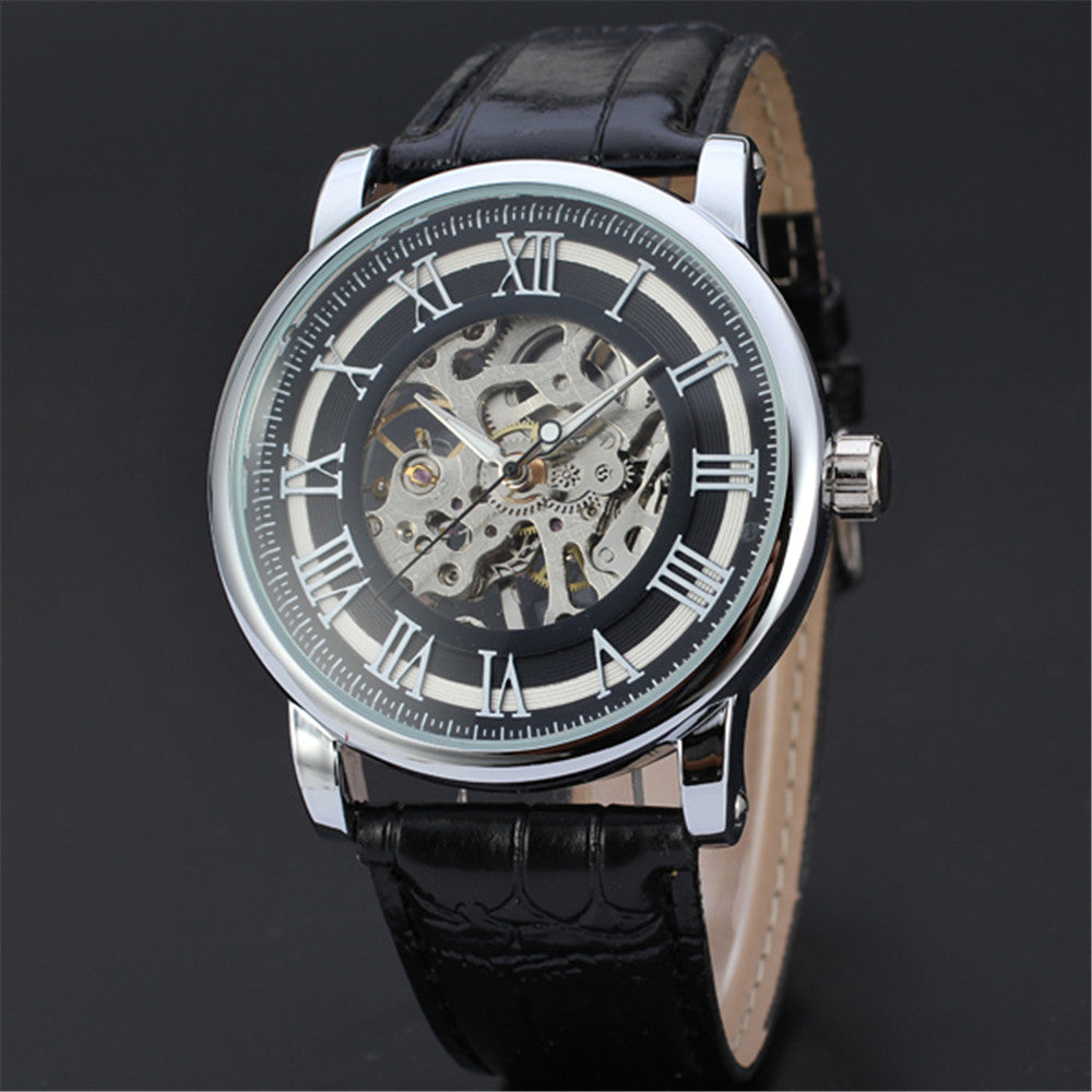 Men's hollow automatic mechanical watch