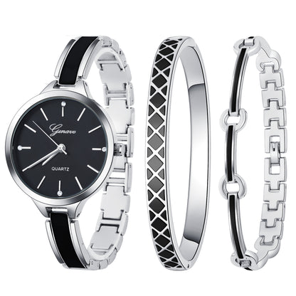 Quartz watch bracelet women's three-piece suit 