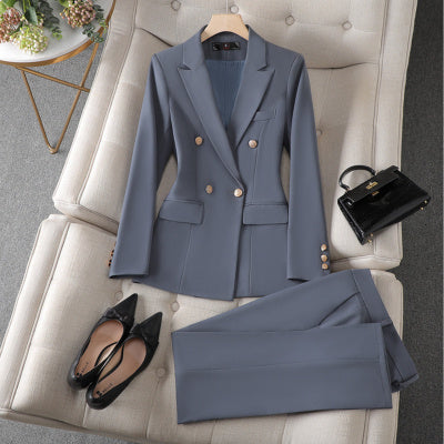 Women's Suit Jacket Bell-bottom Pants Business Suit