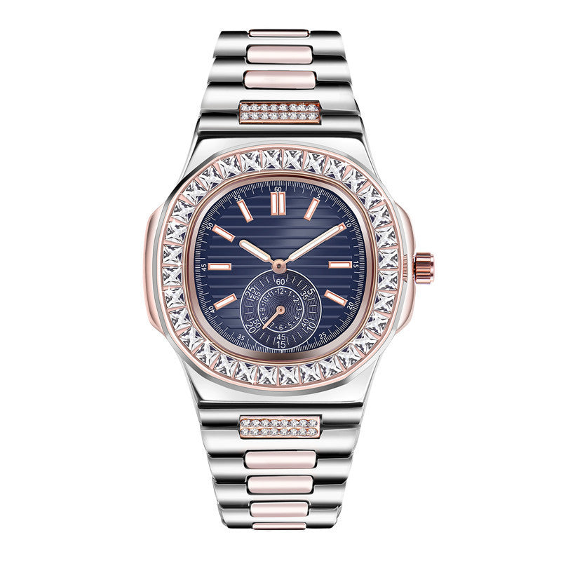 Mens Fashion Alloy Luxury Brand Diamond Gifts Watches