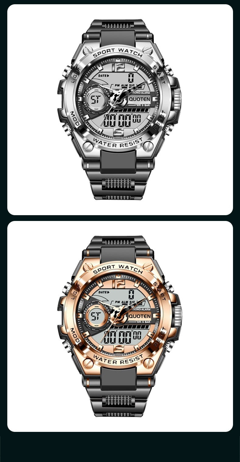 Waterproof Sports Electronic Quartz Watches Business Trends Watch Multi-function