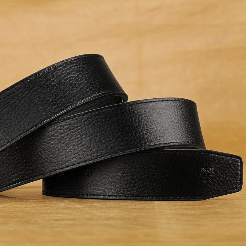 Men's Leather Letter Belt