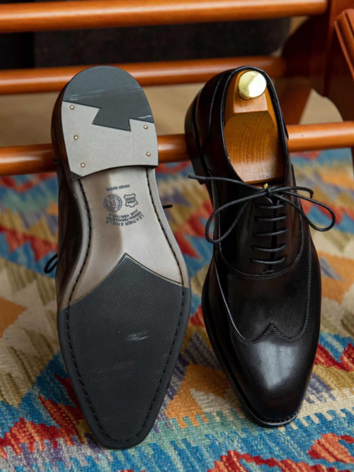 Business Formal Wear Leather Shoes Men's Brogue Shoes