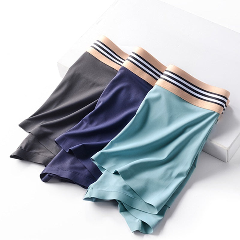 Summer Antibacterial Breathable Mid-waist Boxers Men