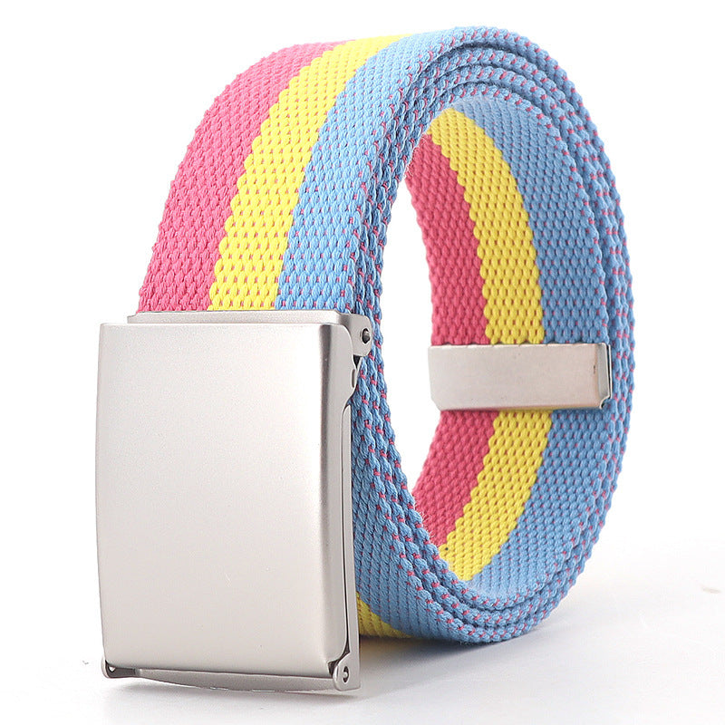 Casual Ethnic Canvas Jeans Belt Teens
