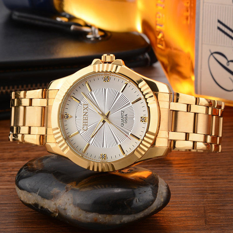 Business Men's Watches Fashion Full Gold