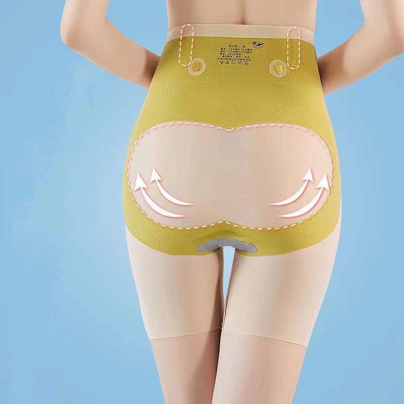 Winter Thin High-waisted Flat-angle Belly Tightening And Buttock Lifting Strong Shaping Pants