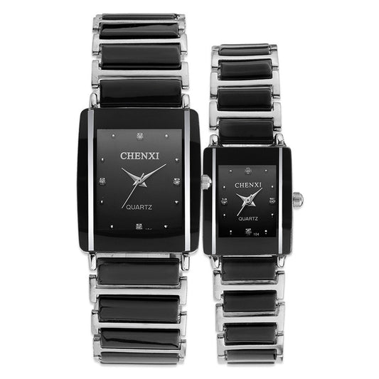 Fashion Couple Watch Square Quartz Watch