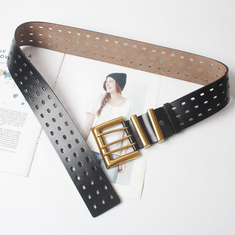 Three-pin buckle belt