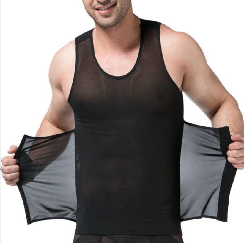 Men's Fashion Mesh Body Shaping Fitness Vest