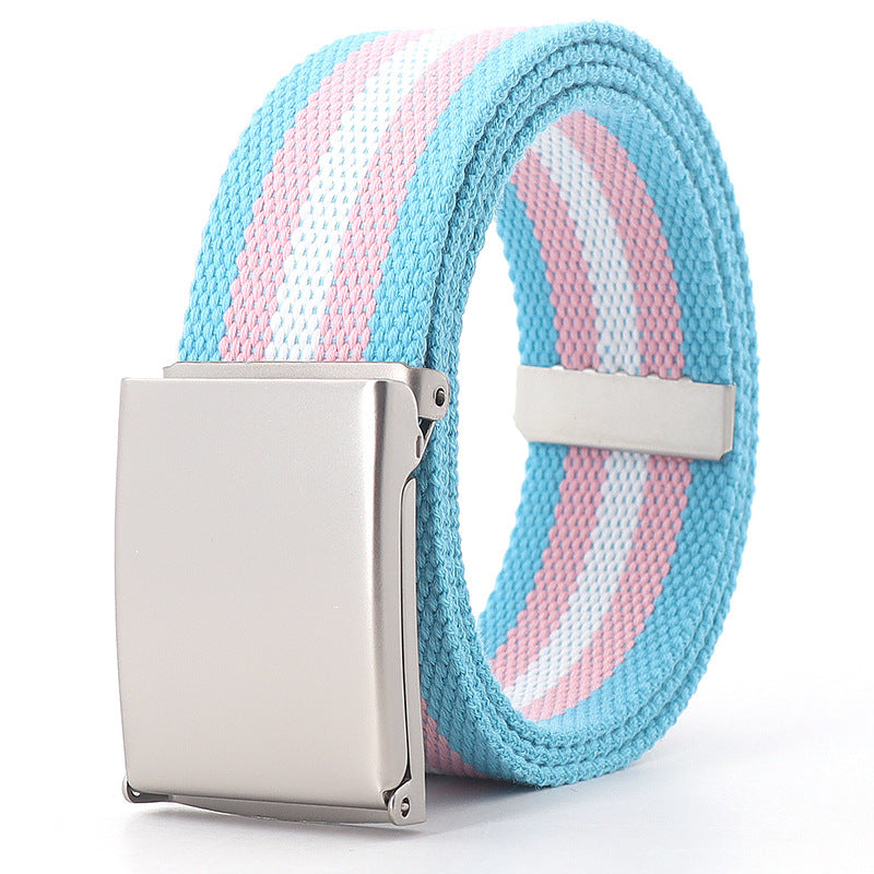 Casual Ethnic Canvas Jeans Belt Teens