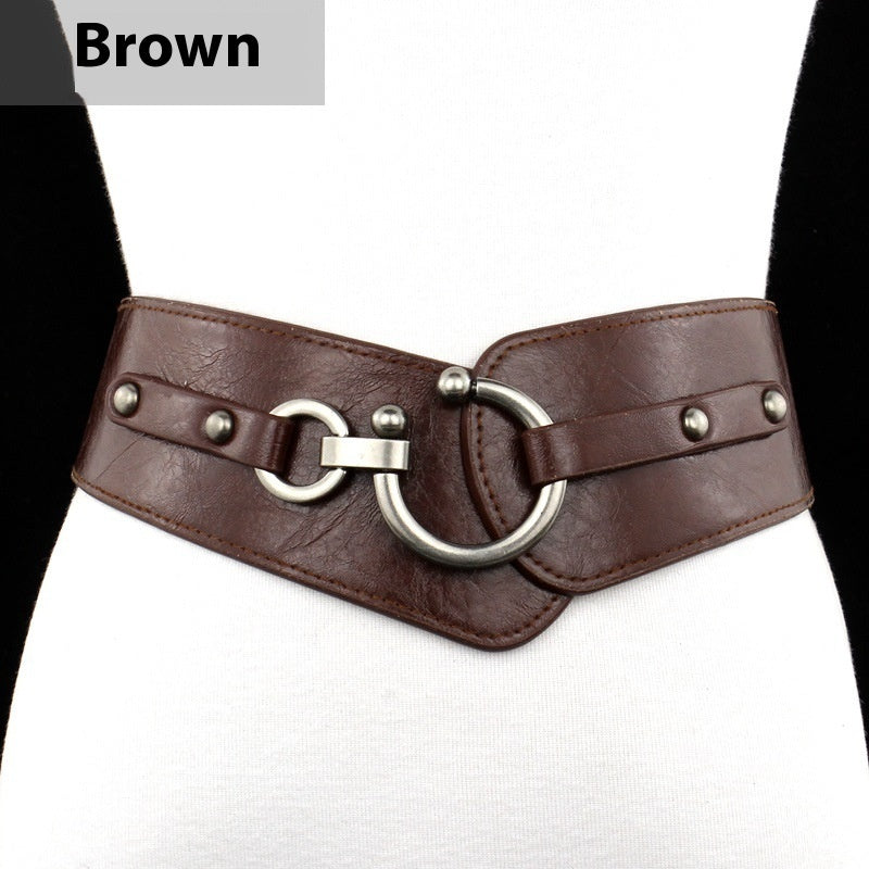 Simple All-match Women's Width Elastic Belt