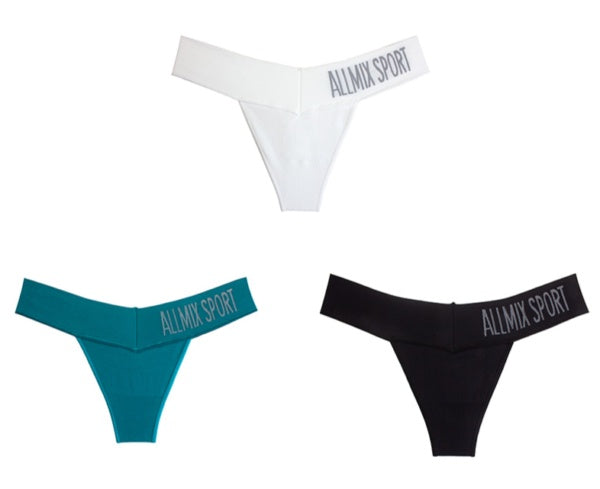 UMI King Letter Sports Traceless Deep V Wide Waist T-pants Women Sexy Hot Underwear Fitness Seamless Low Waist T-pants