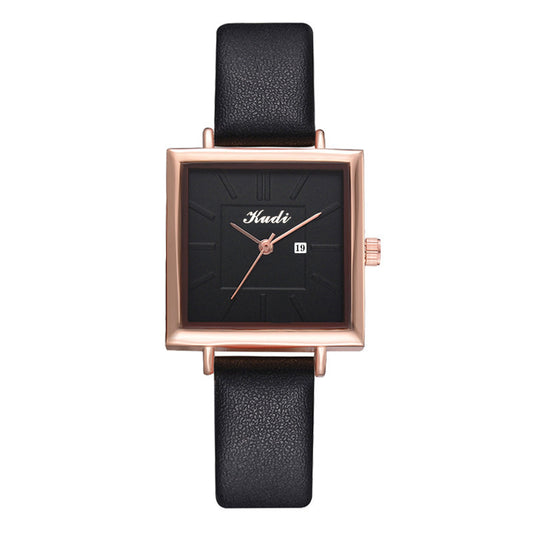 Calendar Square Fashion Student Wristband Watch