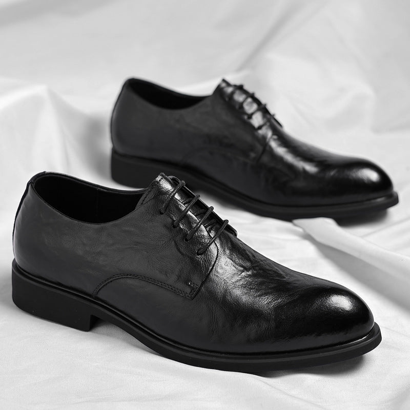 Men's Retro Formal Business Pointed Leather Shoes