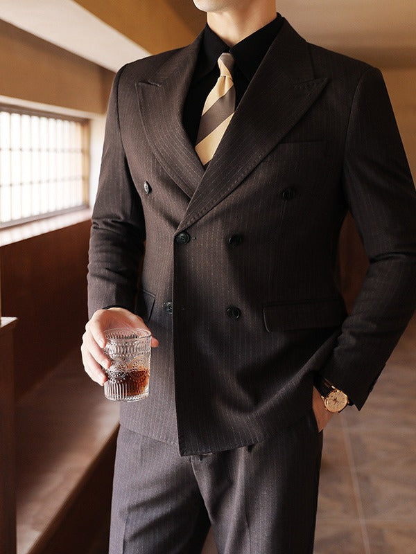 Autumn And Winter Double Breasted Thick Suit Suit