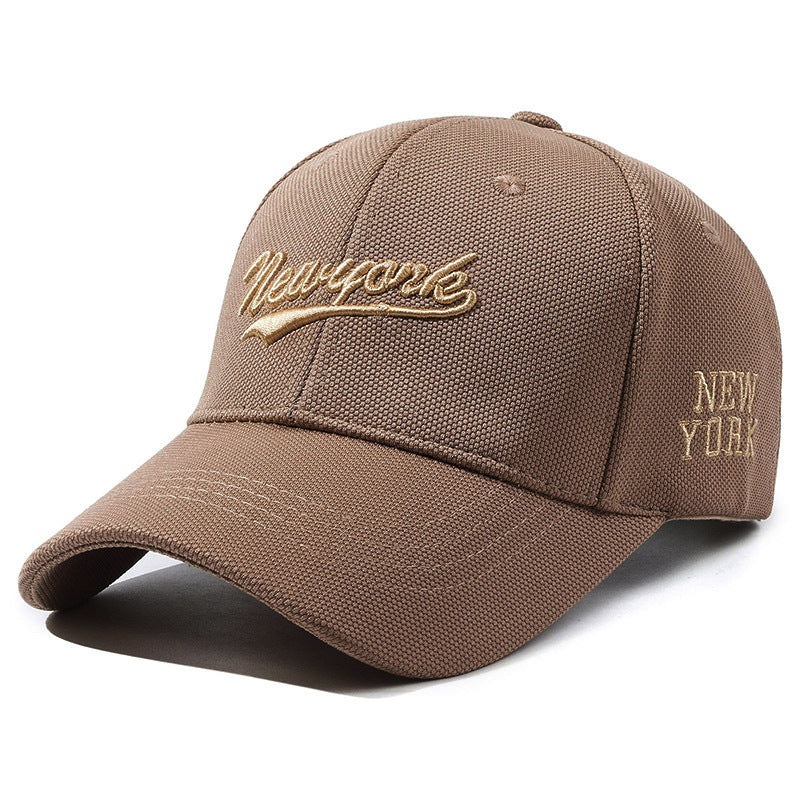 Hard Crown Baseball Cap Men's And Women's Embroidered Letters