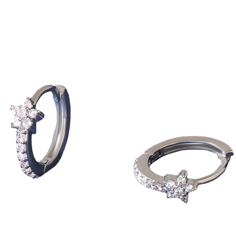 Women's Copper Micro Inlay Diamond Creative Earrings