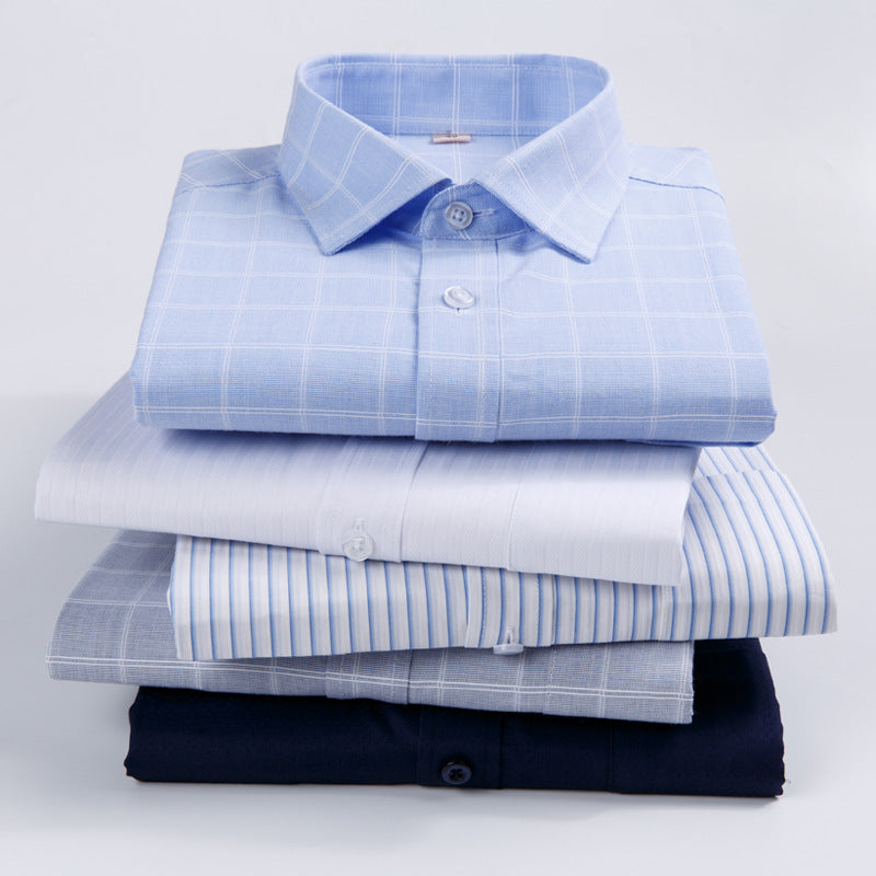 Shirt Men's Long Sleeve Spring And Autumn Middle-aged Loose Casual Men's Shirt